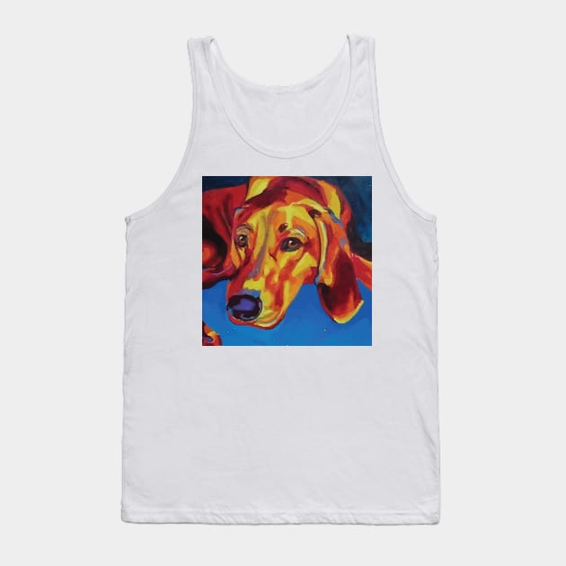 Redbone Coonhound Tank Top by AmazingArtMandi